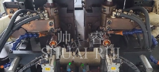 the rotor duplex spot welding machine